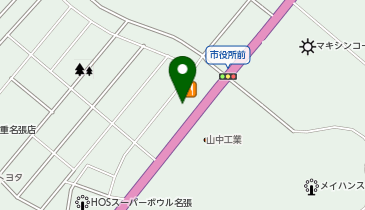 auショップ名張の地図画像