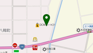 auショップ岩倉八剱の地図画像