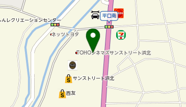 auショップサンストリート浜北の地図画像