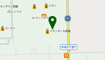 auショップイオンモール鈴鹿の地図画像