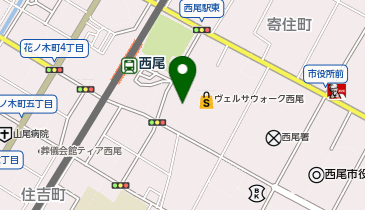 UQスポットヴェルサウォーク西尾の地図画像