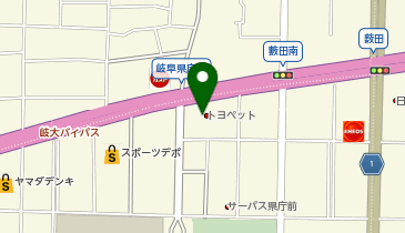 PiPit 岐阜トヨペット株式会社 県庁前店の地図画像