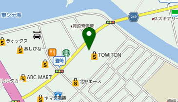 auショップ豊崎TOMITONの地図画像
