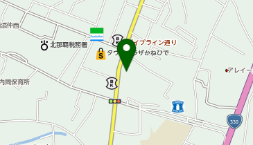 auショップ内間中央の地図画像