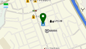 auショップやまうちの地図画像