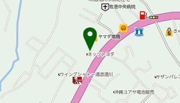 PiPit 沖縄トヨタ自動車株式会社 トヨタウン浦添店の地図画像