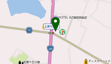 auショップ筑後赤坂の地図画像