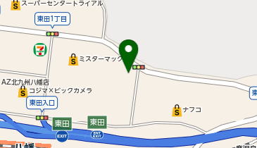 auショップ八幡東田の地図画像