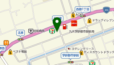 auショップ九大学研都市の地図画像