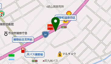 auショップ嬉野の地図画像