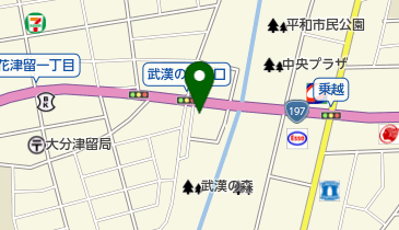 auショップ津留の地図画像