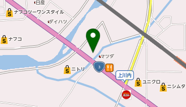 auショップ上川内の地図画像