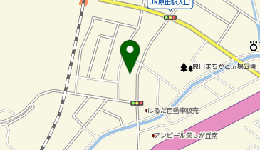 auショップ原田の地図画像