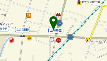 auショップ土井の地図画像