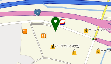 auショップパークプレイス大分の地図画像