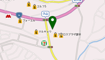 auショップアクロスプラザ諫早の地図画像