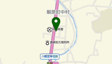 auショップ対馬の地図画像