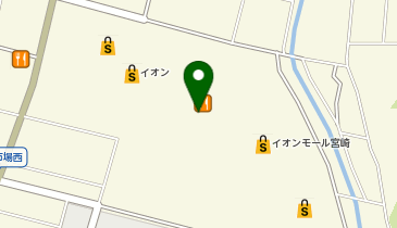 auショップイオンモール宮崎の地図画像