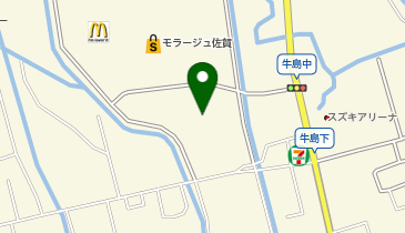 auショップモラージュ佐賀の地図画像