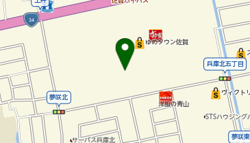 auショップゆめタウン佐賀の地図画像