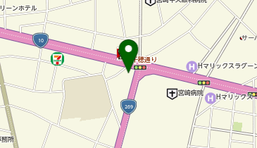 auショップ宮崎県病院前の地図画像