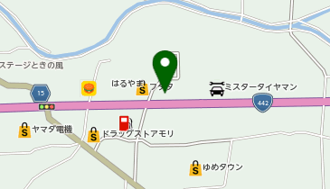 auショップ八女の地図画像