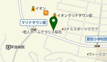 auショップマリナタウンの地図画像