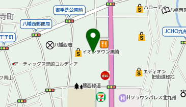 auショップイオンタウン黒崎の地図画像