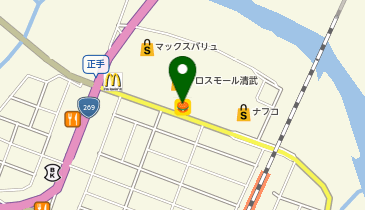 auショップベアーズモール清武の地図画像