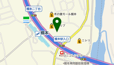 auショップ木の葉モール橋本の地図画像