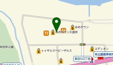 auショップゆめタウン久留米の地図画像