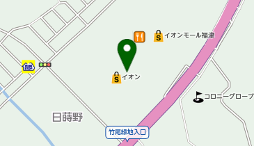 auショップイオンモール福津の地図画像