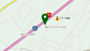 PiPit ユナイテッドトヨタ熊本株式会社 NS東店の地図画像