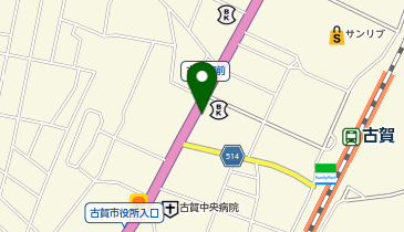 auショップ古賀の地図画像