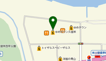UQスポットゆめタウン久留米の地図画像