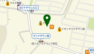 UQスポットイオンマリナタウンの地図画像