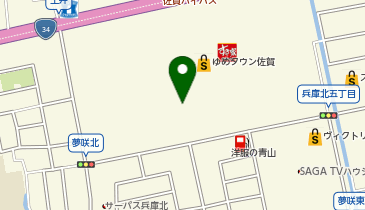 UQスポットゆめタウン佐賀の地図画像