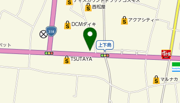 auショップかもじまの地図画像