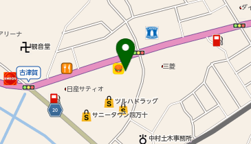 auショップ中村の地図画像