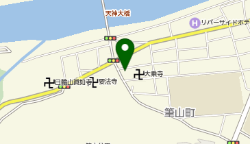 auショップ天神の地図画像