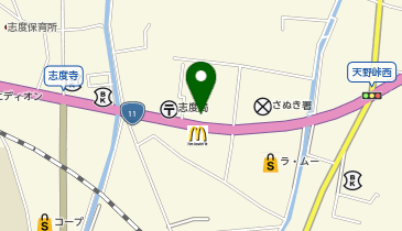 auショップさぬき志度の地図画像