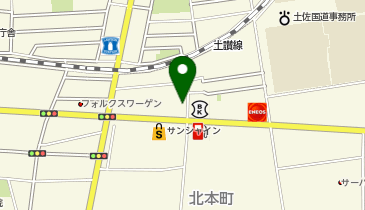 auショップ高知駅前通りの地図画像