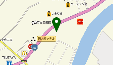 auショップむつの地図画像