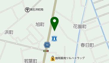 auショップ黒石の地図画像