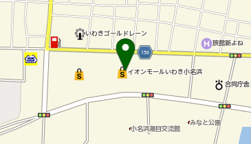 auショップイオンモールいわき小名浜の地図画像