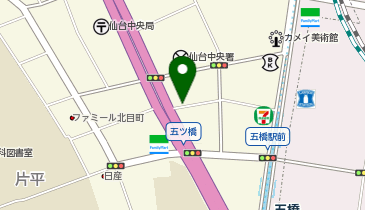 PiPit ネッツトヨタ仙台株式会社 五橋店の地図画像