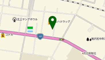 au Style 北上中央の地図画像