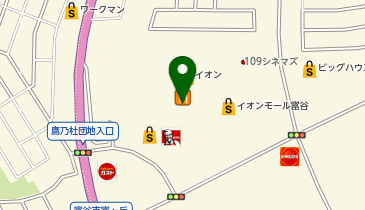 auショップイオンモール富谷の地図画像