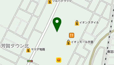 auショップイオンモール天童の地図画像