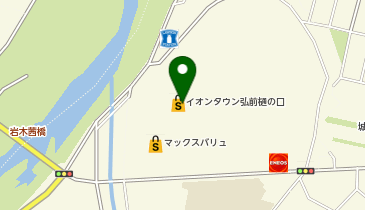 UQスポットイオンタウン弘前樋の口の地図画像